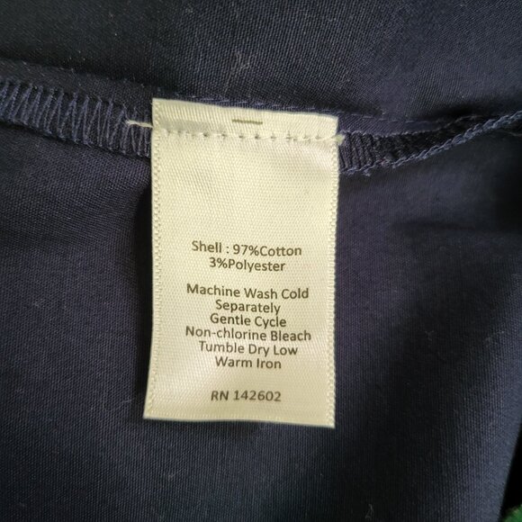 Sail To Sable Colorblock Sleeveless V Neck Shift Dress Navy Blue Seafoam Women M - Picture 6 of 6